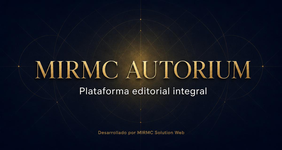 MIRMC Autorium — Plataforma editorial integral, desarrollado por MIRMC Solution Web